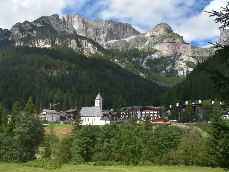 Mazzin di Fassa and the Dolomites in summer